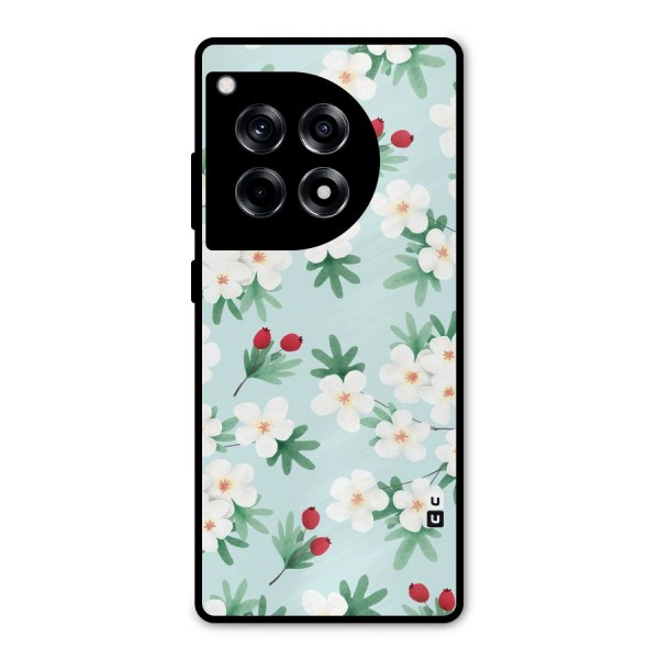 Flowers Pastel Metal Back Case for OnePlus 12R