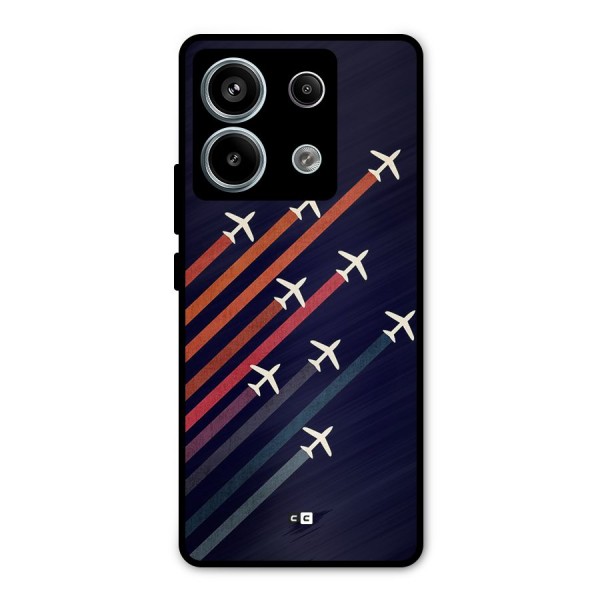 Flying Planes Metal Back Case for Redmi Note 13 Pro 5G
