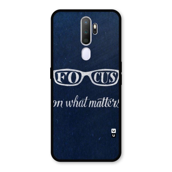 Focus Matters Metal Back Case for Oppo A9 (2020)