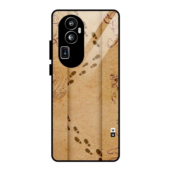 Footsteps Glass Back Case for Oppo Reno10 Pro Plus