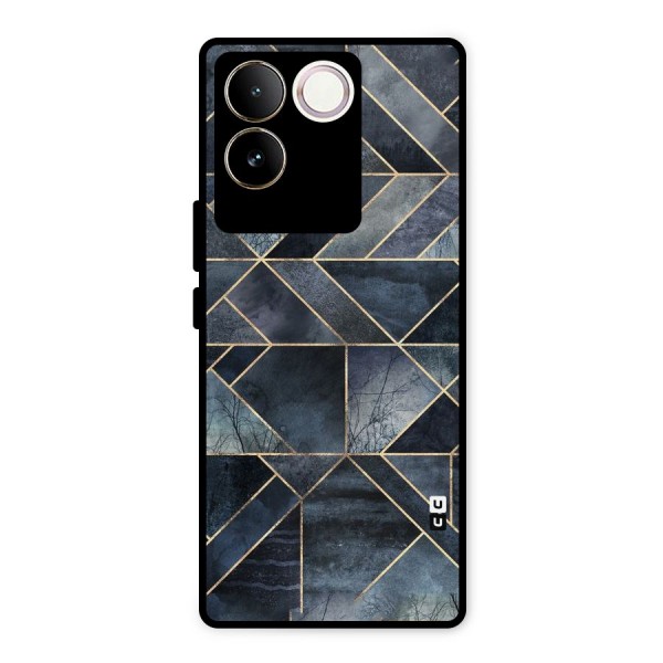 Forest Abstract Lines Metal Back Case for iQOO Z7 Pro