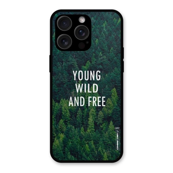 Forest Wanderlust Metal Back Case for iPhone 15 Pro Max