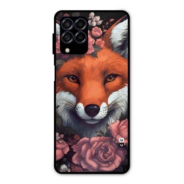 Fox and Roses Metal Back Case for Galaxy M53 5G