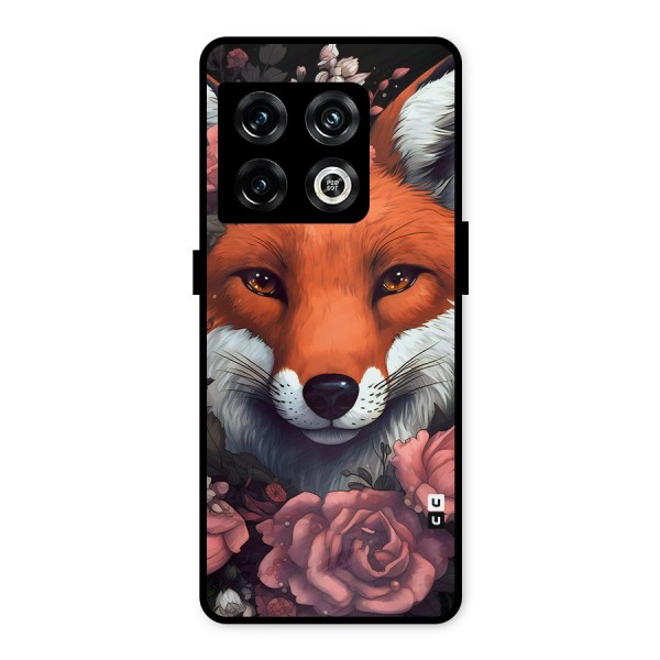 Fox and Roses Metal Back Case for OnePlus 10 Pro 5G