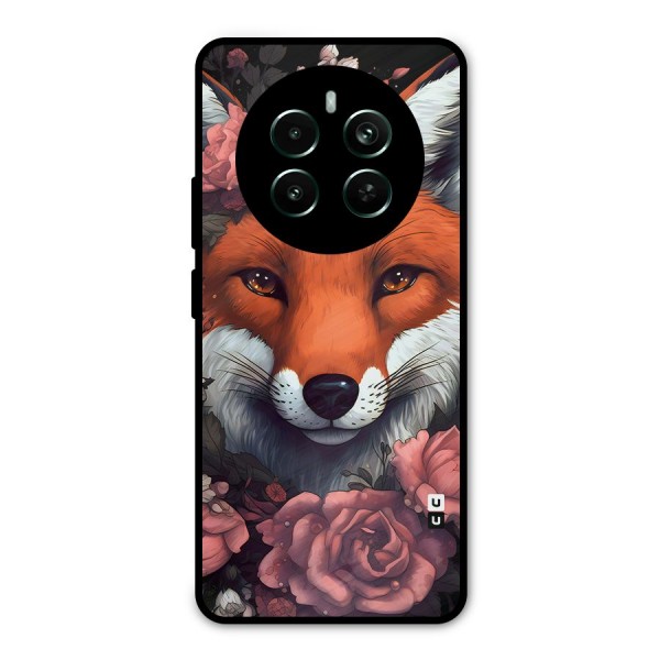 Fox and Roses Metal Back Case for Realme 12 Plus