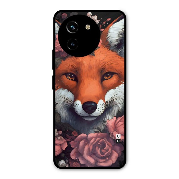 Fox and Roses Metal Back Case for Vivo Y200i