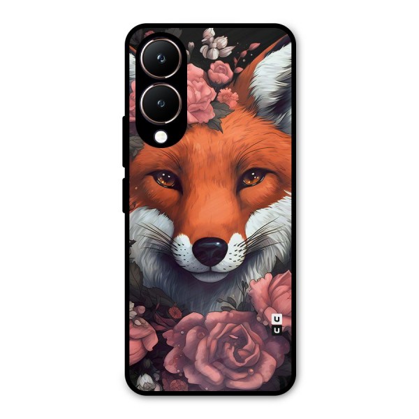 Fox and Roses Metal Back Case for Vivo Y28