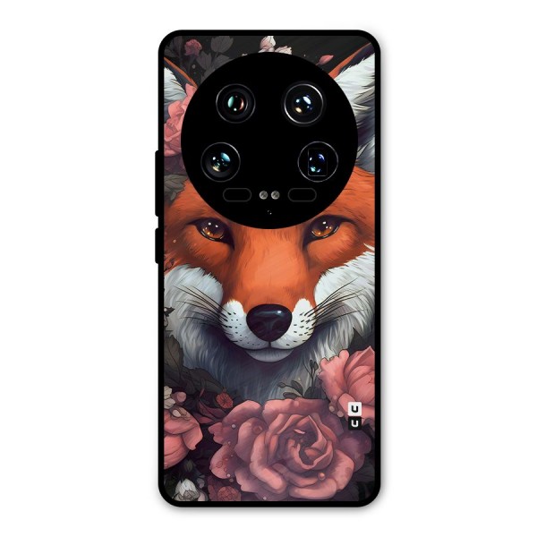 Fox and Roses Metal Back Case for Xiaomi 14 Ultra