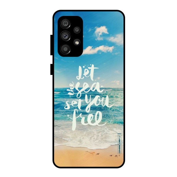 Free Sea Metal Back Case for Galaxy A73 5G