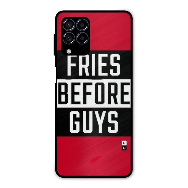 Fries Love Stripes Metal Back Case for Galaxy M53 5G