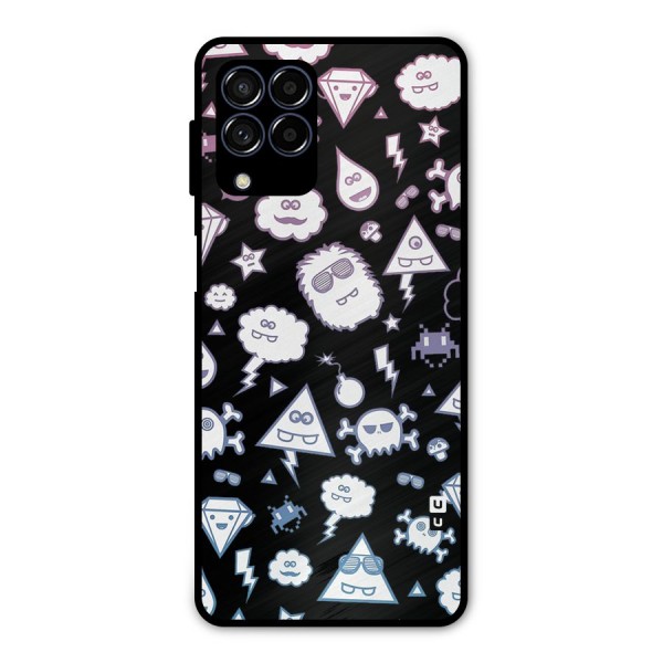 Funny Faces Metal Back Case for Galaxy M53 5G