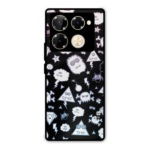 Funny Faces Metal Back Case for Infinix Note 40 Pro