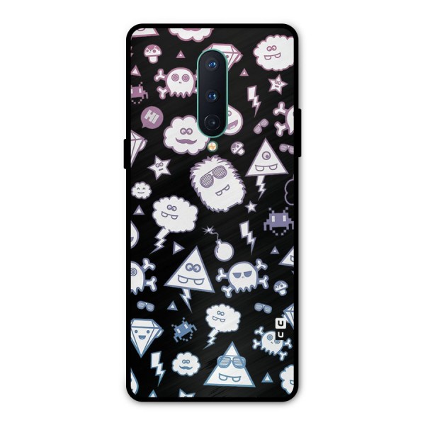 Funny Faces Metal Back Case for OnePlus 8