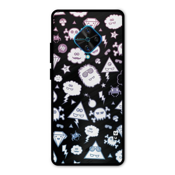 Funny Faces Metal Back Case for Vivo S1 Pro