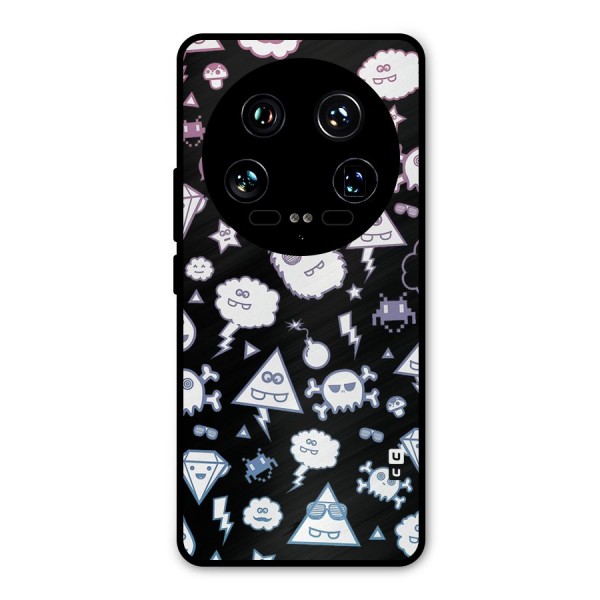 Funny Faces Metal Back Case for Xiaomi 14 Ultra