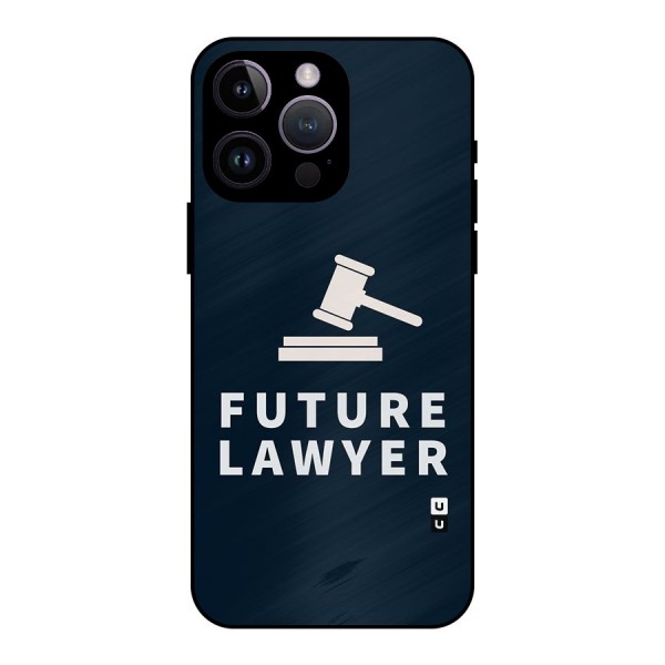 Future Lawyer Metal Back Case for iPhone 14 Pro Max