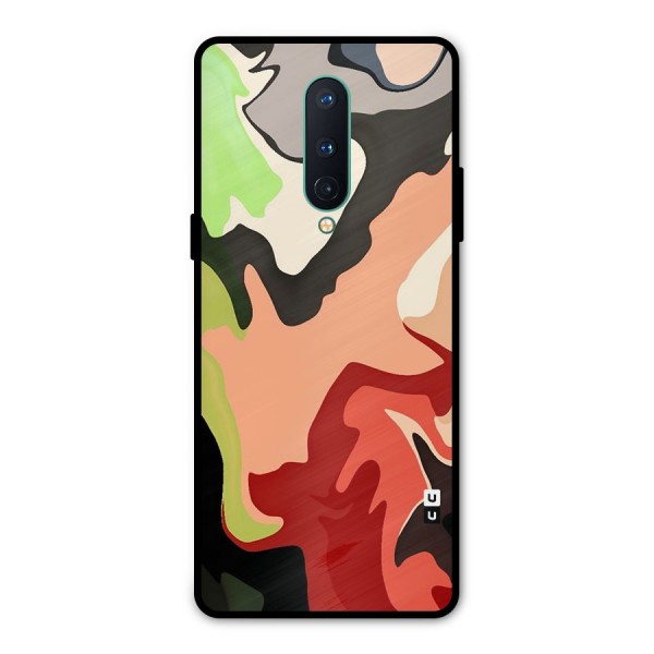 Geometric Abstract Acrylic Oil Pattern Art Metal Back Case for OnePlus 8