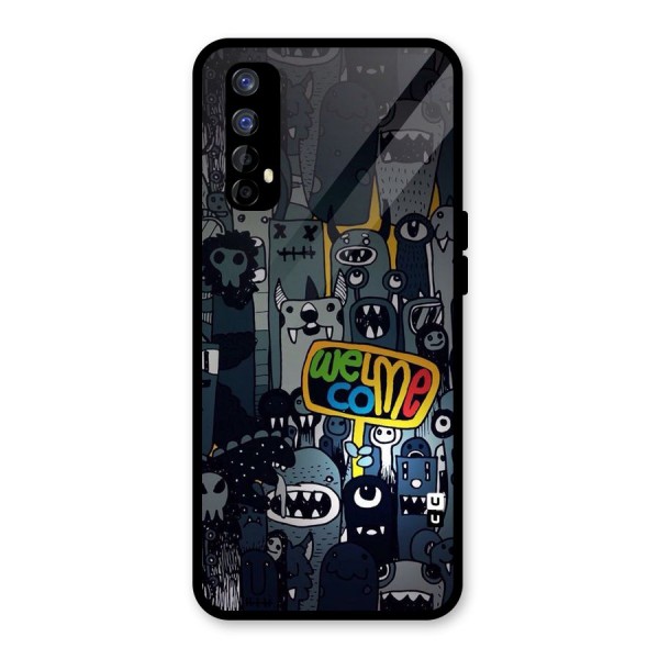 Ghost Welcome Glass Back Case for Realme Narzo 20 Pro