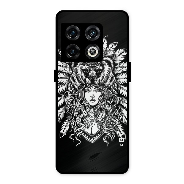 Girl Pattern Art Metal Back Case for OnePlus 10 Pro 5G