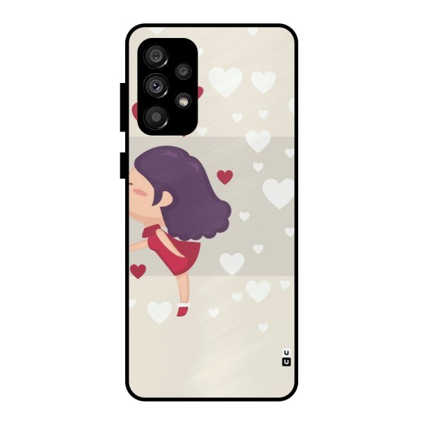 Girl in Love Metal Back Case for Galaxy A73 5G