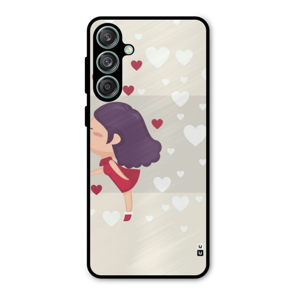 Girl in Love Metal Back Case for Galaxy M55 5G