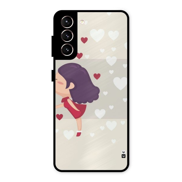 Girl in Love Metal Back Case for Galaxy S21 5G