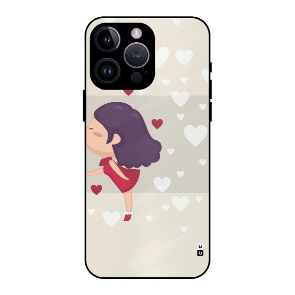 Girl in Love Metal Back Case for iPhone 14 Pro Max