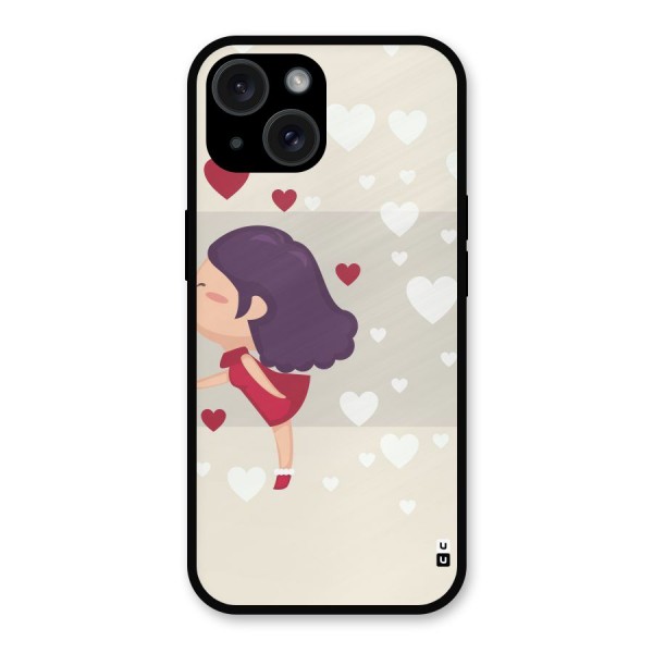 Girl in Love Metal Back Case for iPhone 15