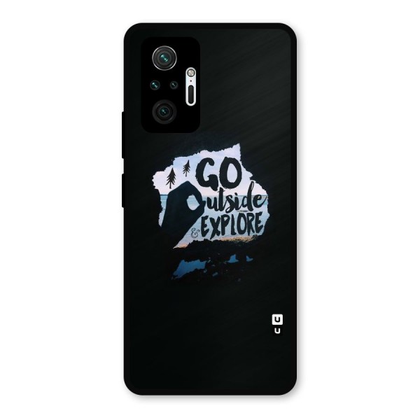 Go Outside Metal Back Case for Redmi Note 10 Pro