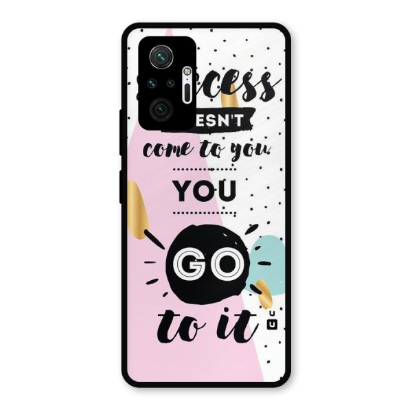 Go To Success Metal Back Case for Redmi Note 10 Pro