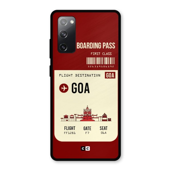 Goa Boarding Pass Metal Back Case for Galaxy S20 FE