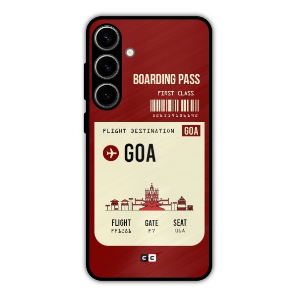 Goa Boarding Pass Metal Back Case for Galaxy S24 Plus