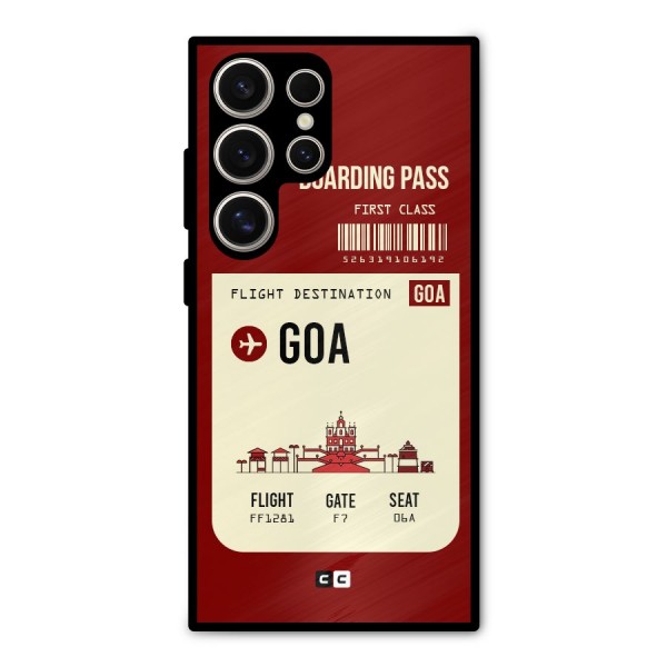 Goa Boarding Pass Metal Back Case for Galaxy S24 Ultra