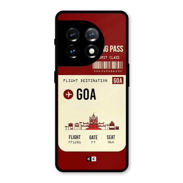Goa Boarding Pass Metal Back Case for OnePlus 11