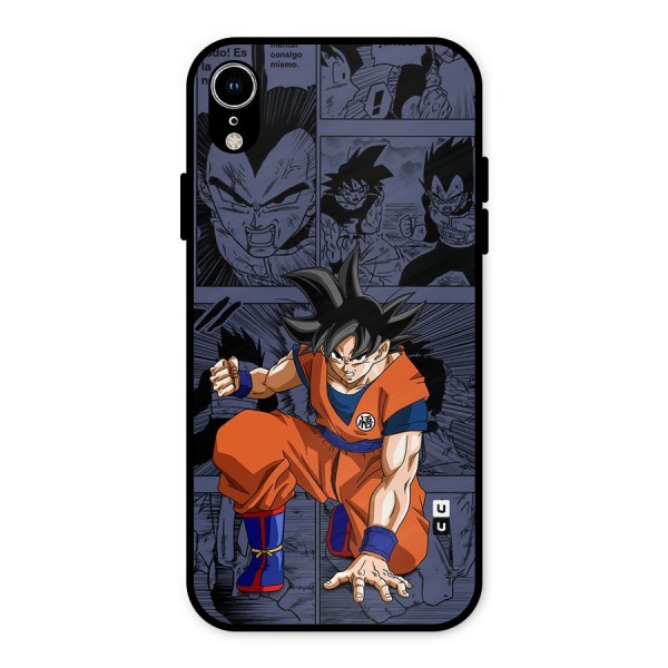 Goku Manga Art Metal Back Case for iPhone XR