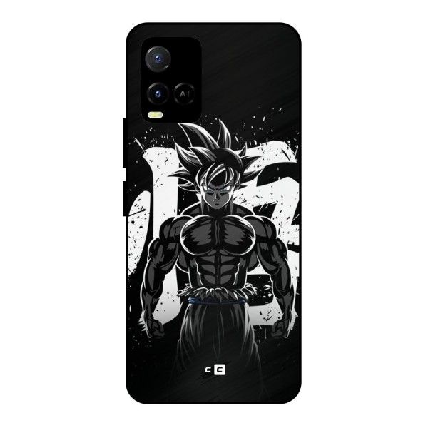 Goku Unleashed Power Metal Back Case for Vivo Y33s