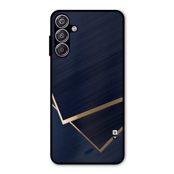 Gold Corners Metal Back Case for Galaxy M15