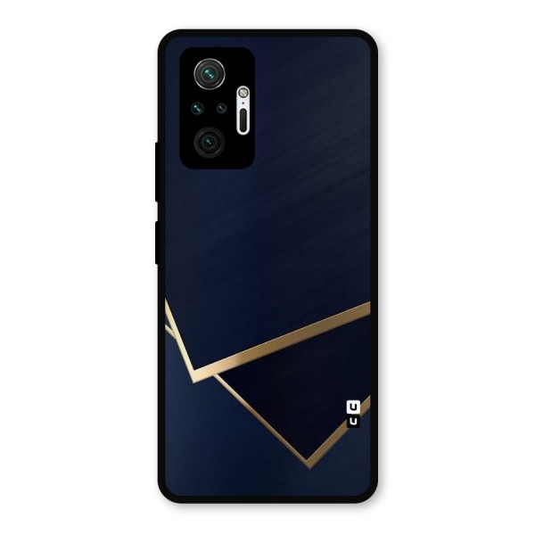 Gold Corners Metal Back Case for Redmi Note 10 Pro Max