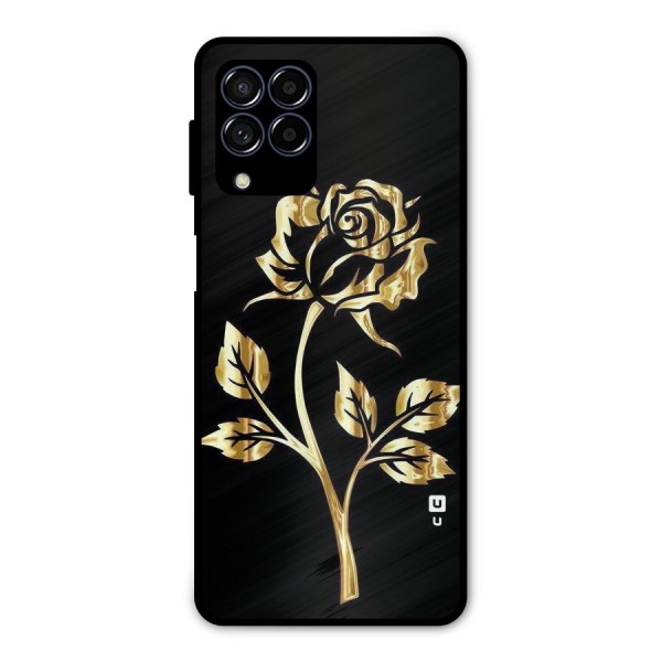 Gold Rose Metal Back Case for Galaxy M53 5G