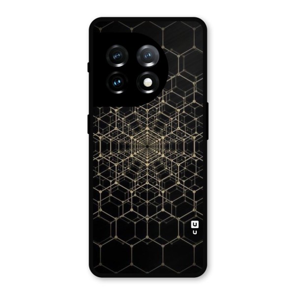 Gold Web Metal Back Case for OnePlus 11