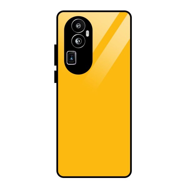 Gold Yellow Glass Back Case for Oppo Reno10 Pro Plus