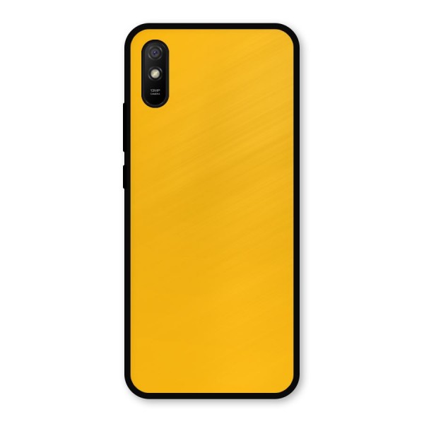 Gold Yellow Metal Back Case for Redmi 9i