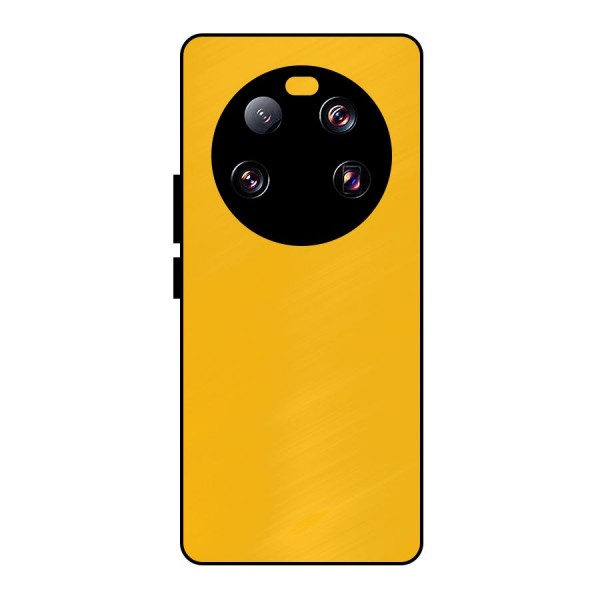 Gold Yellow Metal Back Case for Xiaomi 13 Ultra