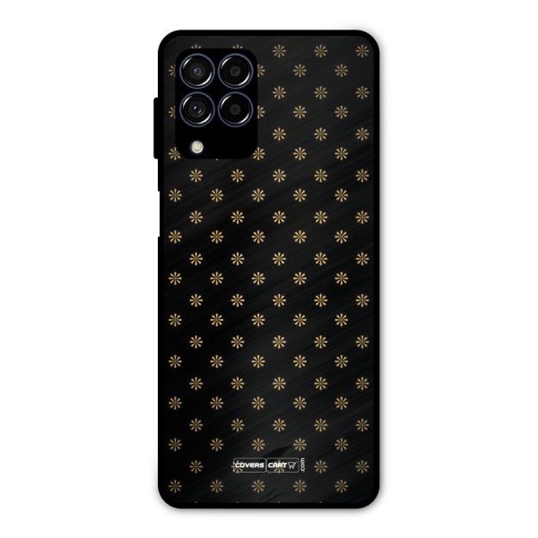 Golden Flowers Metal Back Case for Galaxy M53 5G