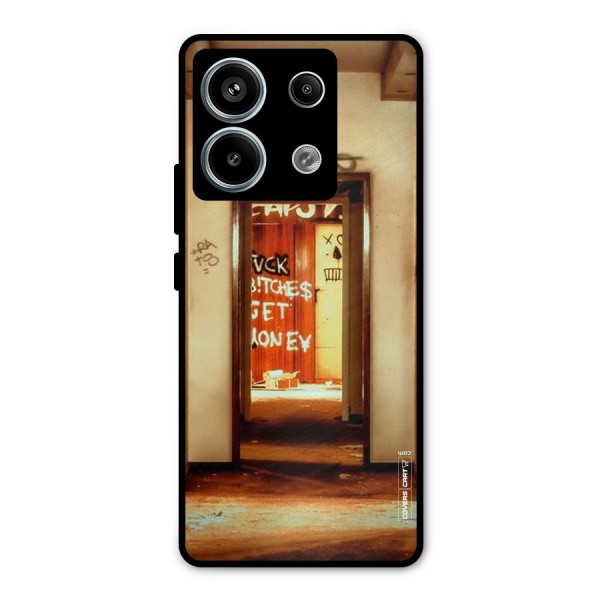 Grafitty Door Metal Back Case for Redmi Note 13 Pro 5G