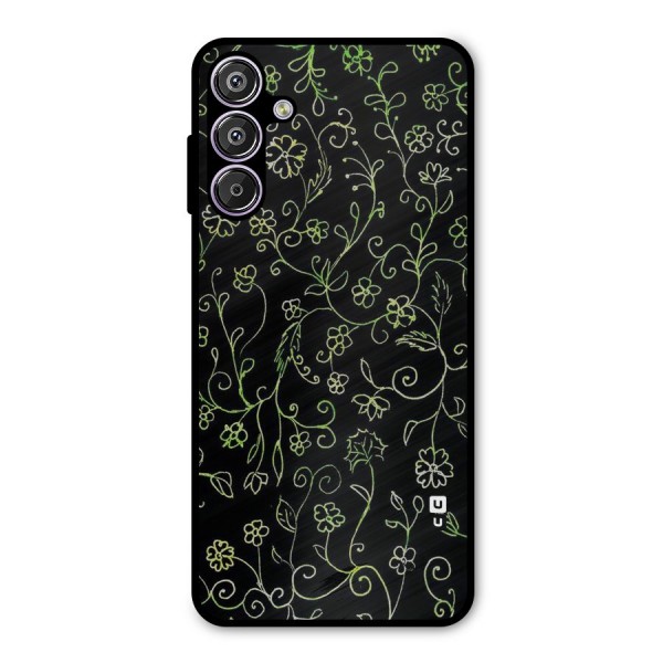 Green Leaves Metal Back Case for Galaxy F15