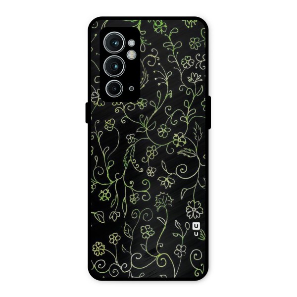 Green Leaves Metal Back Case for OnePlus 9RT 5G