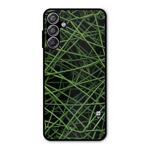Green Lines Metal Back Case for Galaxy F15