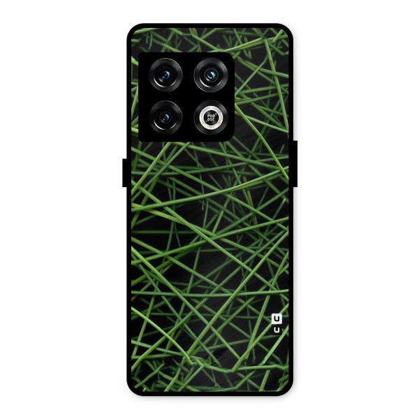 Green Lines Metal Back Case for OnePlus 10 Pro 5G
