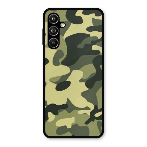 Green Military Pattern Metal Back Case for Galaxy F54